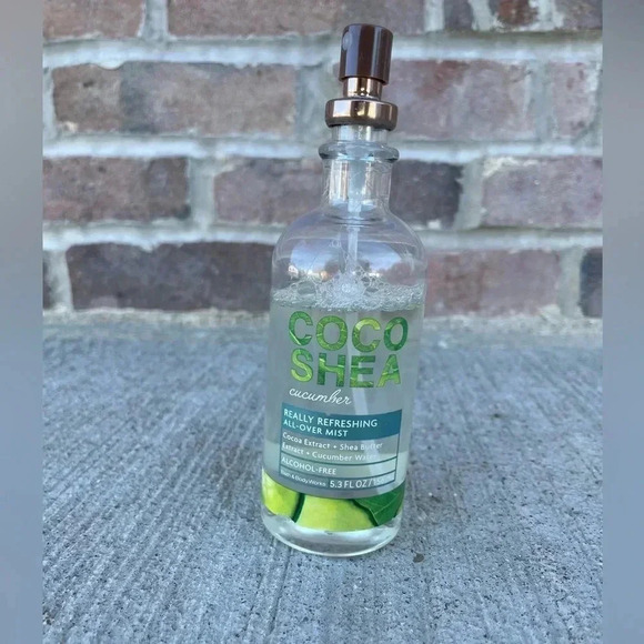 Bath & Body Works Coco Shea CUCUMBER Refreshing All-Over Mist 5.3oz 80% Full - Picture 1 of 2